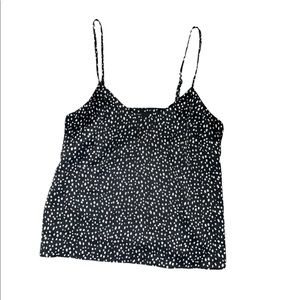 Forever 21 black and white Dalmatian print top